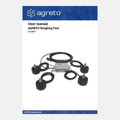 Manual Agreto scale kit weighing feet