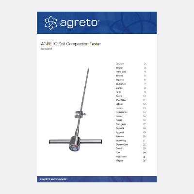 Quick Guide Agreto Soil Compaction Tester